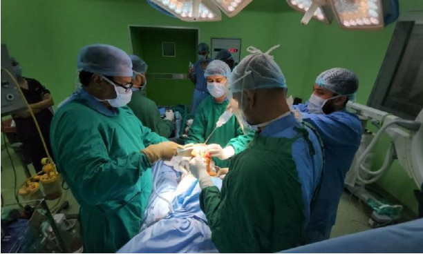 Intraoperative photograph of Knee Arthroscopy